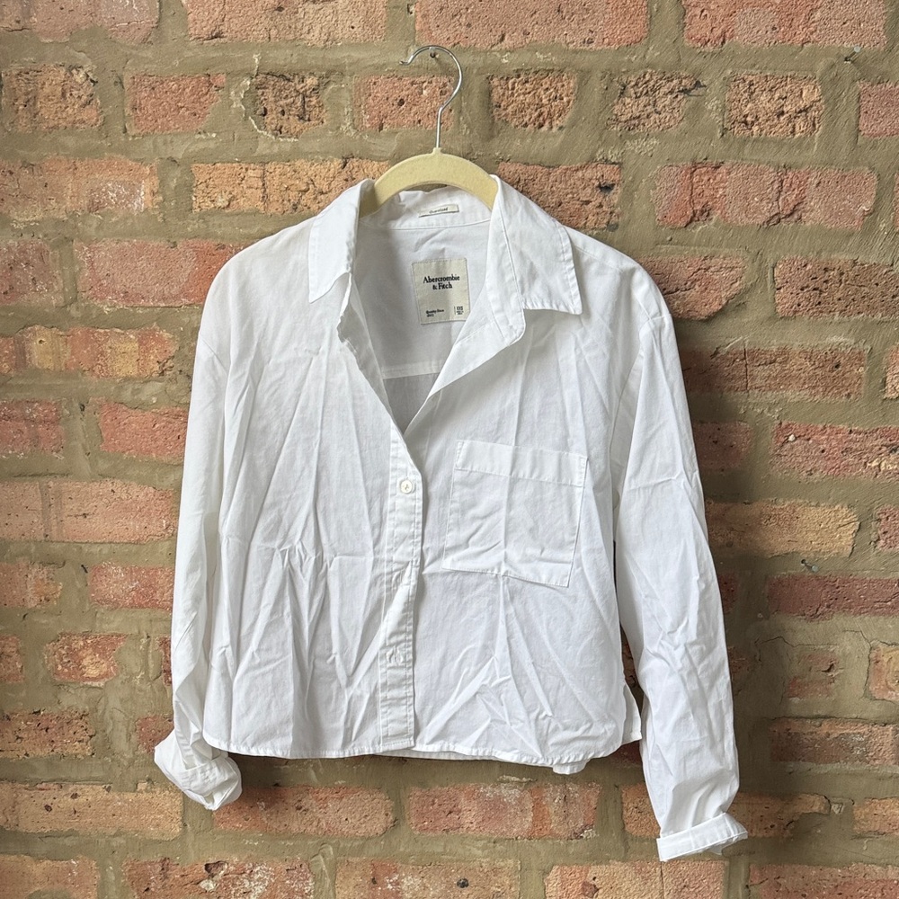 Abercrombie & Fitch White Button Down Shirt